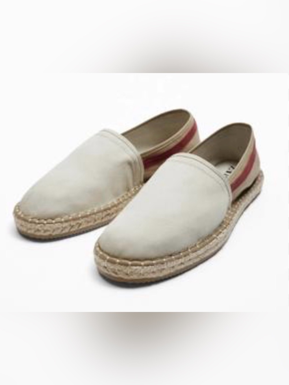 Zara Slip-On Espadrille Mules in Cream size 11